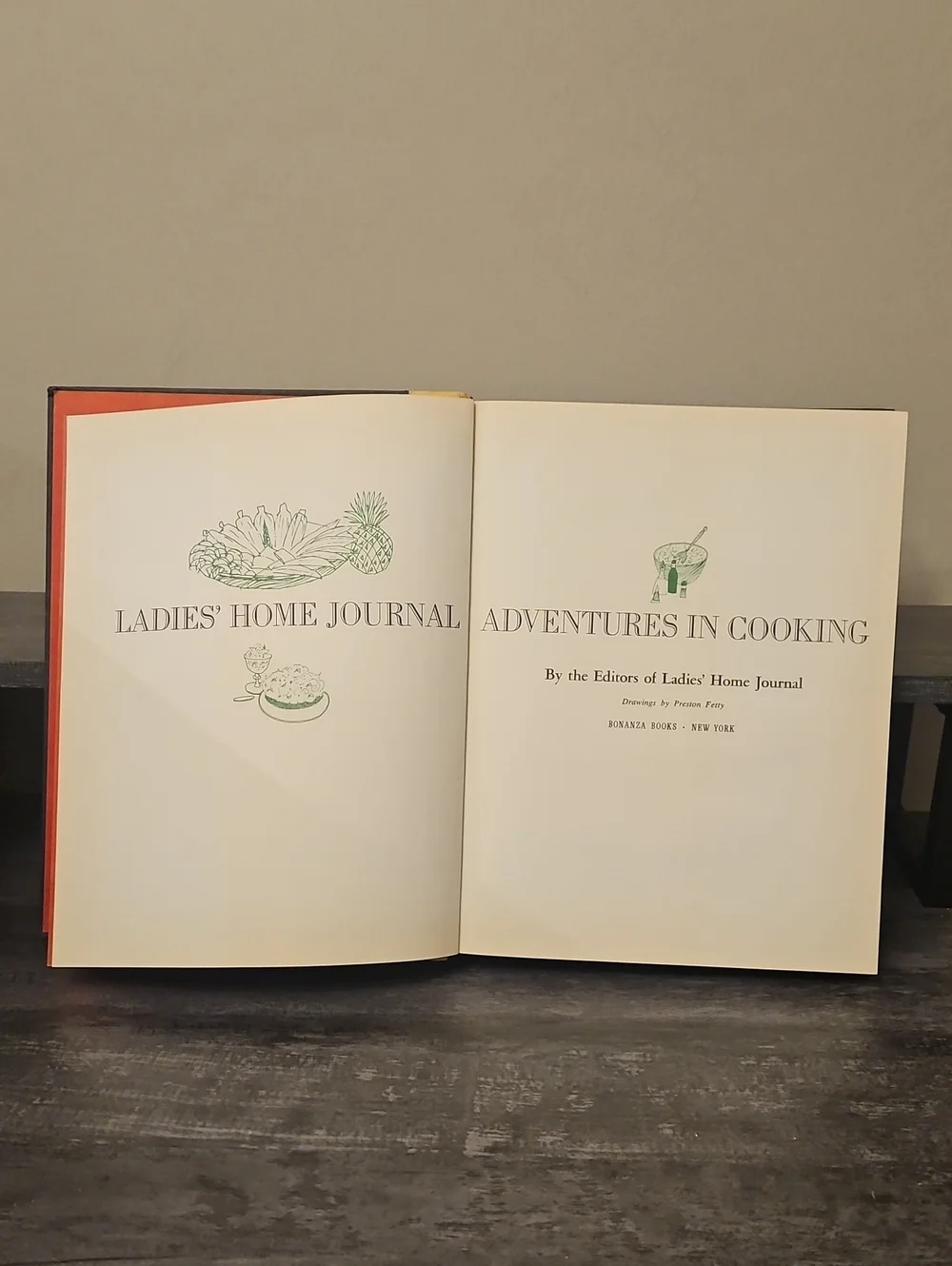 Vintage 1968 Ladies' Home Journal Adventures in Cooking Cookbook HC